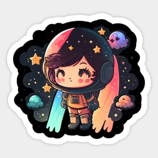 Astronaut - Chibi Girl Sticker